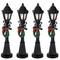 4.75" Christmas Village Lighted Street Lamps, 4ct.
